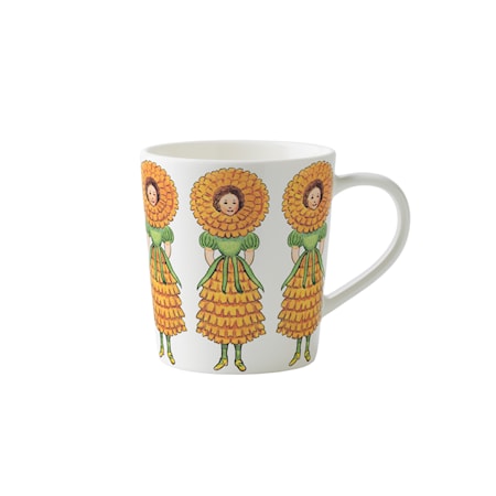 Elsa Beskow Mugg m öra Fru Ringblomma 40 cl