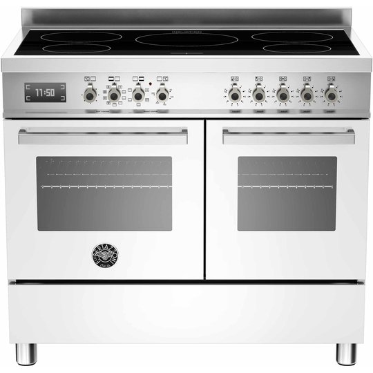 Bertazzoni PRO1005 Induktionsspis 100 cm, 2 ugnar, 5 zoner, Vit