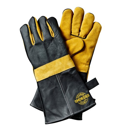 Orange County Smokers - Grillhandskar 38 cm Svart/Gul