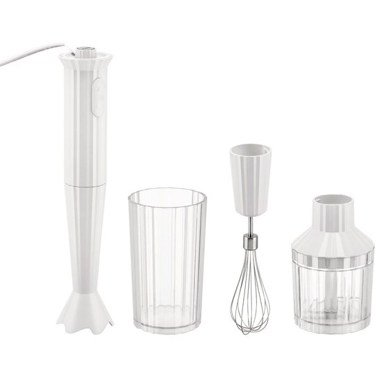 Alessi MDL10S Plissé stavmixerset, vit