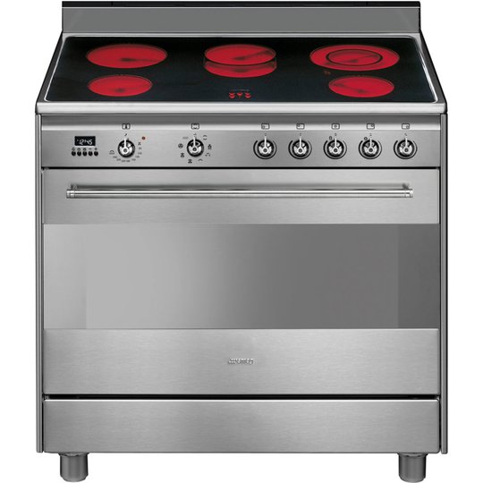 Smeg Spis 90 cm SCD91CMX9 Glaskeramikhäll Rostfritt