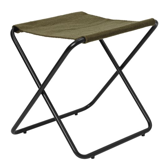 Ferm Living - Dester Stool Hopfällbar Pall Svart/Oliv