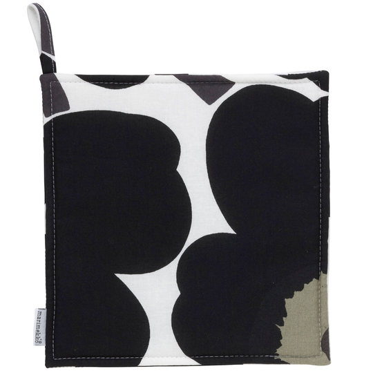 Marimekko Pieni Unikko grytlapp, svart