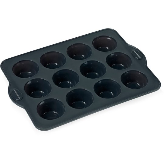 Blomsterbergs Muffinsform 12 stk grå silikon