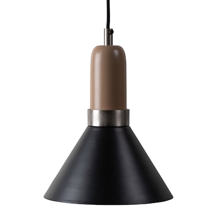 Taklampa Yumi Svart/Beige 36cm