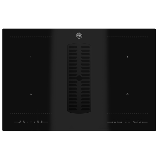 Bertazzoni P784ICHNE induktionshäll med fläkt, 80 cm