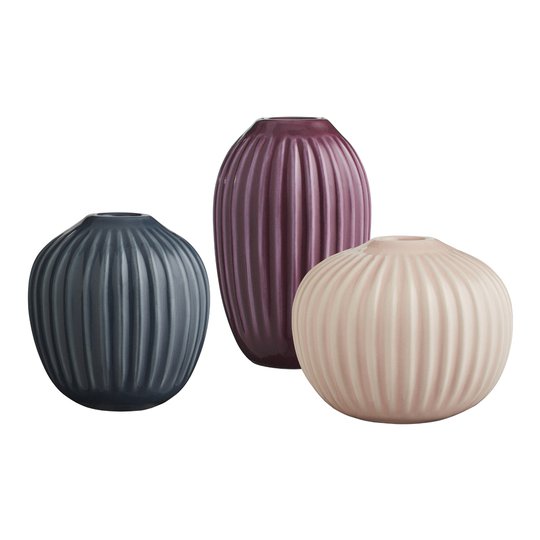Kähler Design - Hammershøi Vasset mini 3 delar Rose