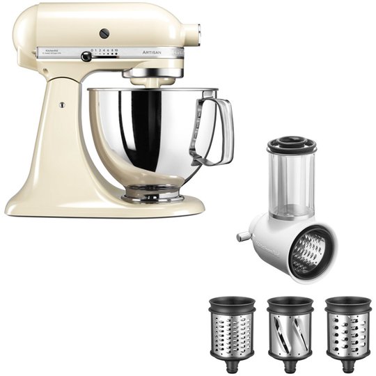 KitchenAid Artisan 125 Creme + Grönsaksskärare 5KSMVSA