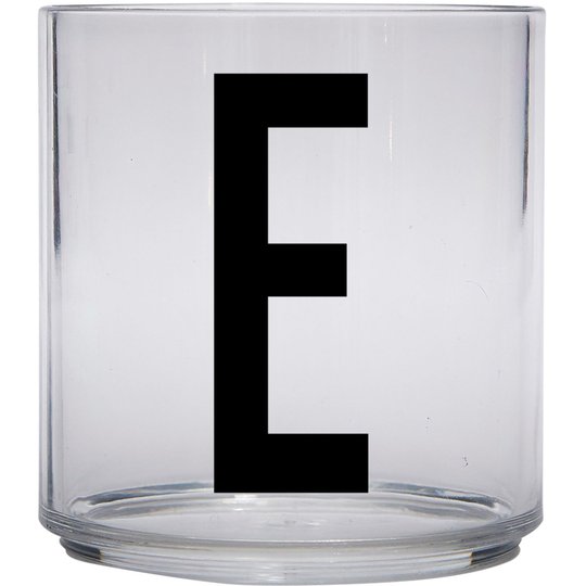Design Letters Tritan Plastglas barn, E