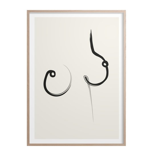 Kunskapstavlan - Poster 30x40 cm Breast No 1