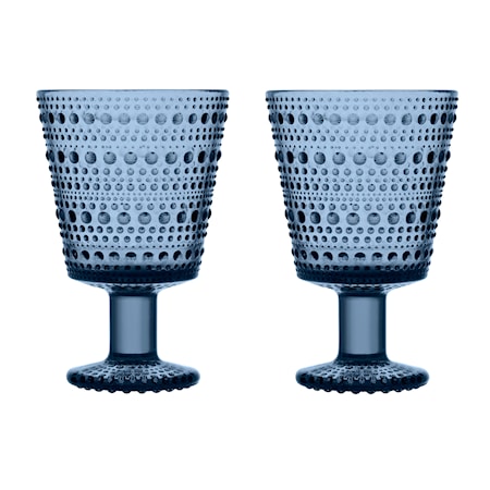 Kastehelmi Glas på fot Regn 26 cl 2 st
