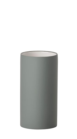 Tandborstmugg Porslin 6x12 cm - Grå/vit