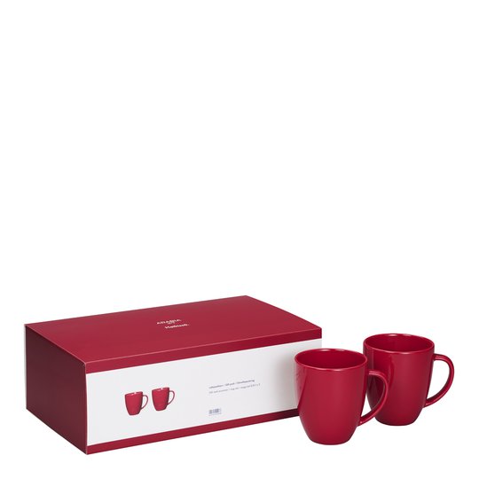 Arabia - 24h Gåvoförpackning Mugg 34 cl 2-pack Röd