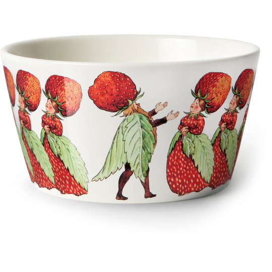 Elsa Beskow Skål 50 cl - Familjen Jordgubbe