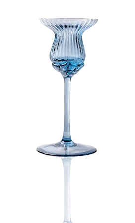 Tulipán Ljusstake 15 cm Blue smoke