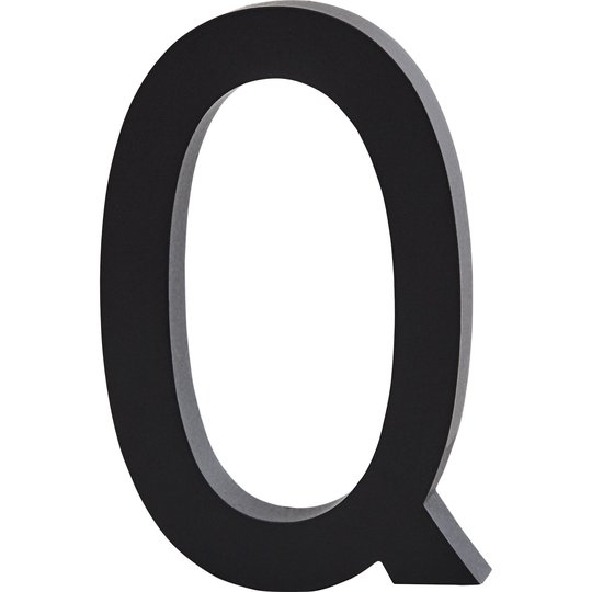 Design Letters Bokstav Grå i Aluminium 50 mm, Q