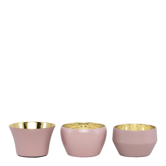 Skultuna - Kin Ljuslykta 3-pack Dusty pink