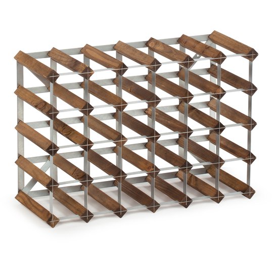 Traditional Wine Racks Vinställ Påbyggnadsbart 30 Flaskor Dark oak