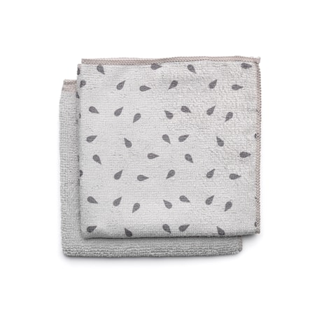 Disktrasa i Mikrofiber Set med 2 st Ljusgrå