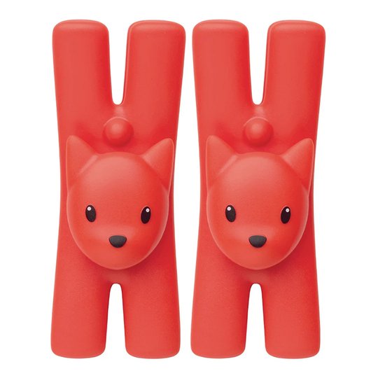 Alessi - Lampo Clip 2-pack Röd