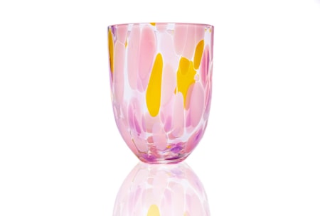 Big Confetti Dricksglas Rosa/Yellow/Lilla