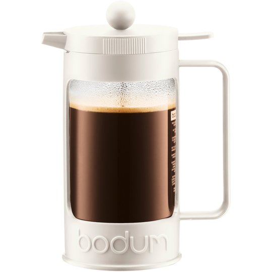 Bodum Bean Vit Pressbryggare 8 Koppar 1,0 l