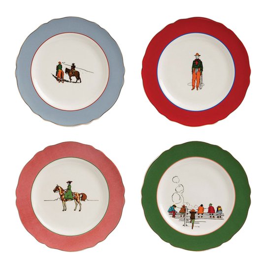 & klevering - Western Tallrik 17 cm 4-pack