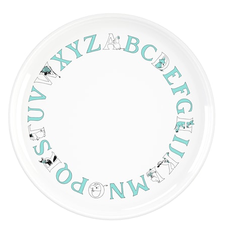 Moomin ABC Tallrik Ø 20 cm Turkos