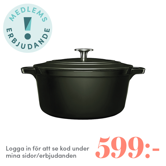 Anders Petter - Stenfors Gjutjärnsgryta rund 4,4 L Grön