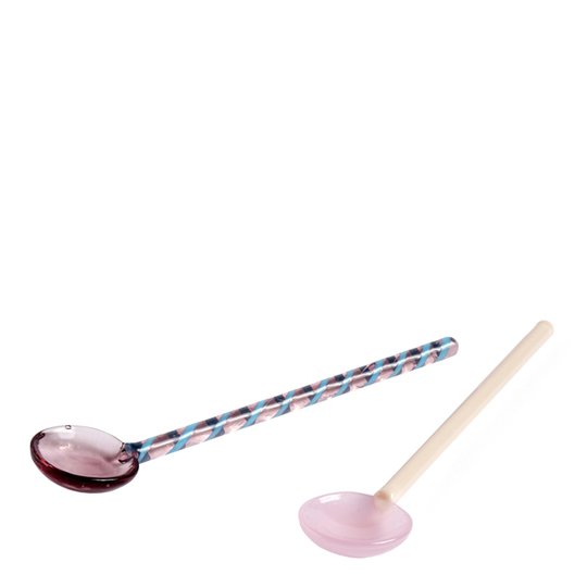 Hay - Glasskedar Runda 15 cm 2-pack Rosa/Lila