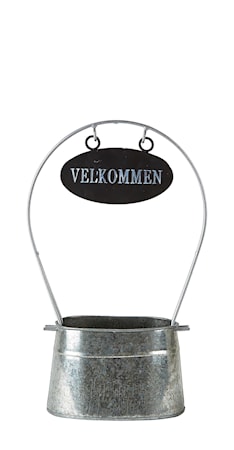 Blomkruka 'Velkommen' Zink Liten
