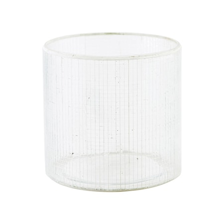 Ljuslykta Check Silver 10 cm
