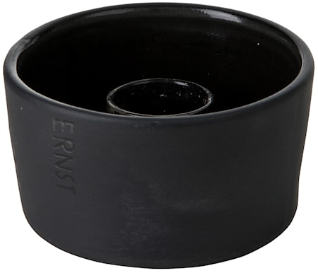 Ljusskål Kronljus Mörkgrå 10x5 cm