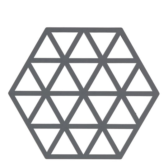 Zone Denmark - Triangles Grytunderlägg Silikon Grå 16 cm