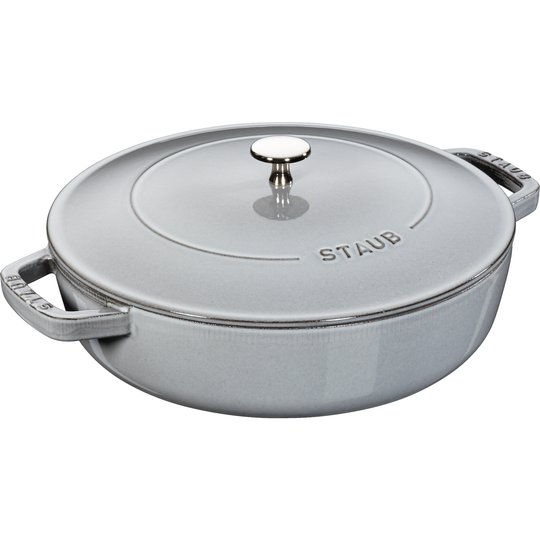 Staub Cocotte Chistera Sautépanna Grå 28 cm 3,7 l