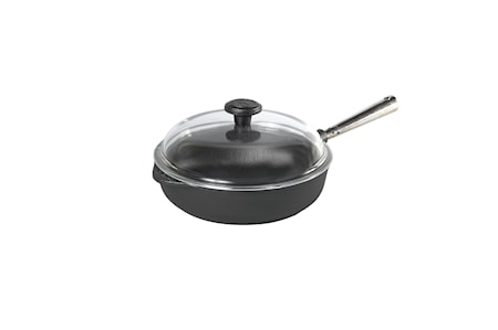 Traktörpanna Stålhandtag & Glaslock 25 cm