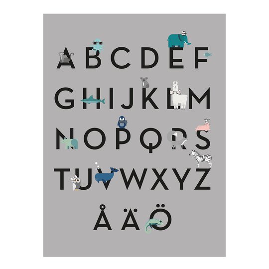 By On - Affisch ABC 40x50 cm
