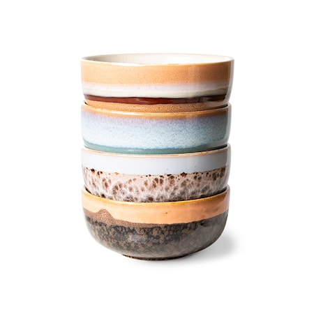 70s ceramics Tapas skålar Set om 4 Epsilon