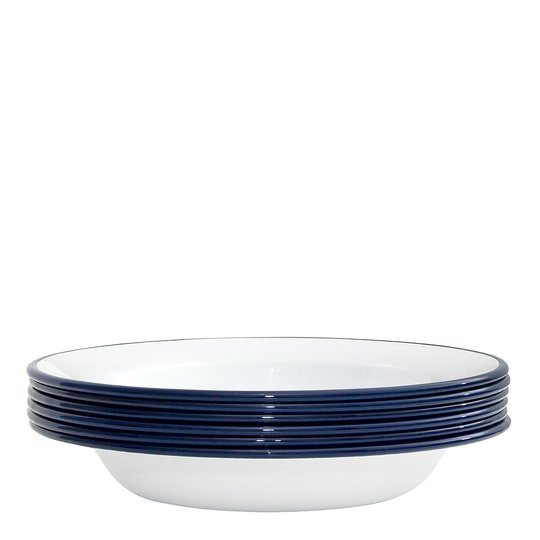 Kockums - Kockums Tallrik djup 22 cm 6-pack Vit
