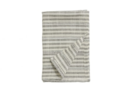 Gemma Kökshandduk Off White/Svart Stripes
