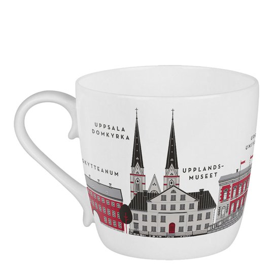Citronelles - Houses of Uppsala Mugg 40 cl Röd