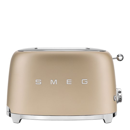 Smeg - 50's style BRÖDROST 2-SKIVORS MATT GULD Matt Guld