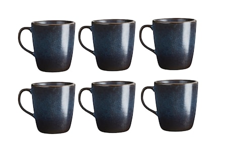 Raw Mugg m öra Midnight Blue 6 st 35 cl