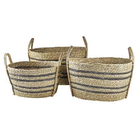 Korgset 3st Natur Sjögräs