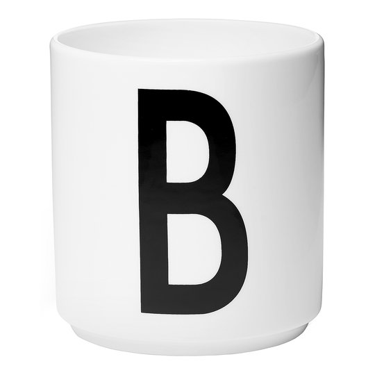 Design Letters - Design Letters Mugg B Vit