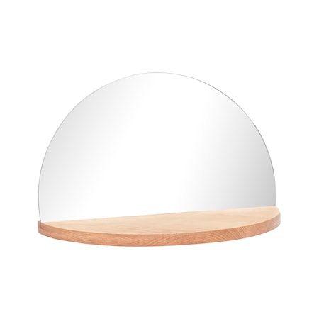 Hylla med spegel 40x20xh25 cm - Natur