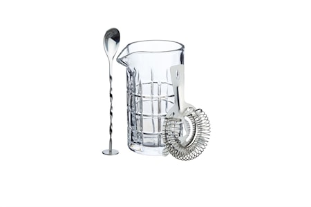 Barset 3 delar 50 cl Rostfritt stål/Glas