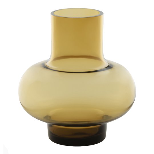Marimekko - Umpu Vas Glas 20 cm Bärnsten