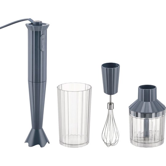 Alessi MDL10S Plissé stavmixerset, grå