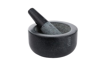 Mortel Stor Svart Granit